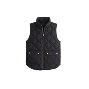 j.‎ crew excursion quilted down vest black women's size small